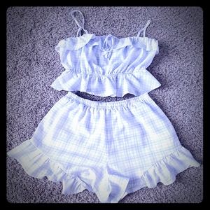 NWOT 2 piece short set